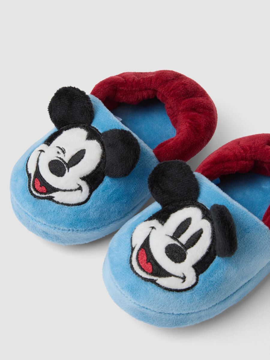 Blue Mickey & Friends print slippers for boys_1