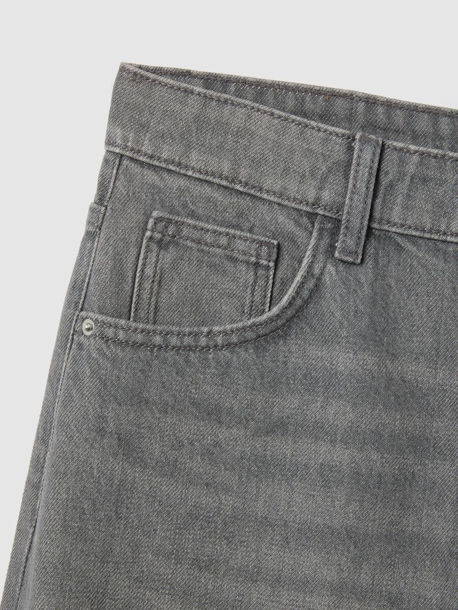Grey pure cotton balloon fit jeans_5