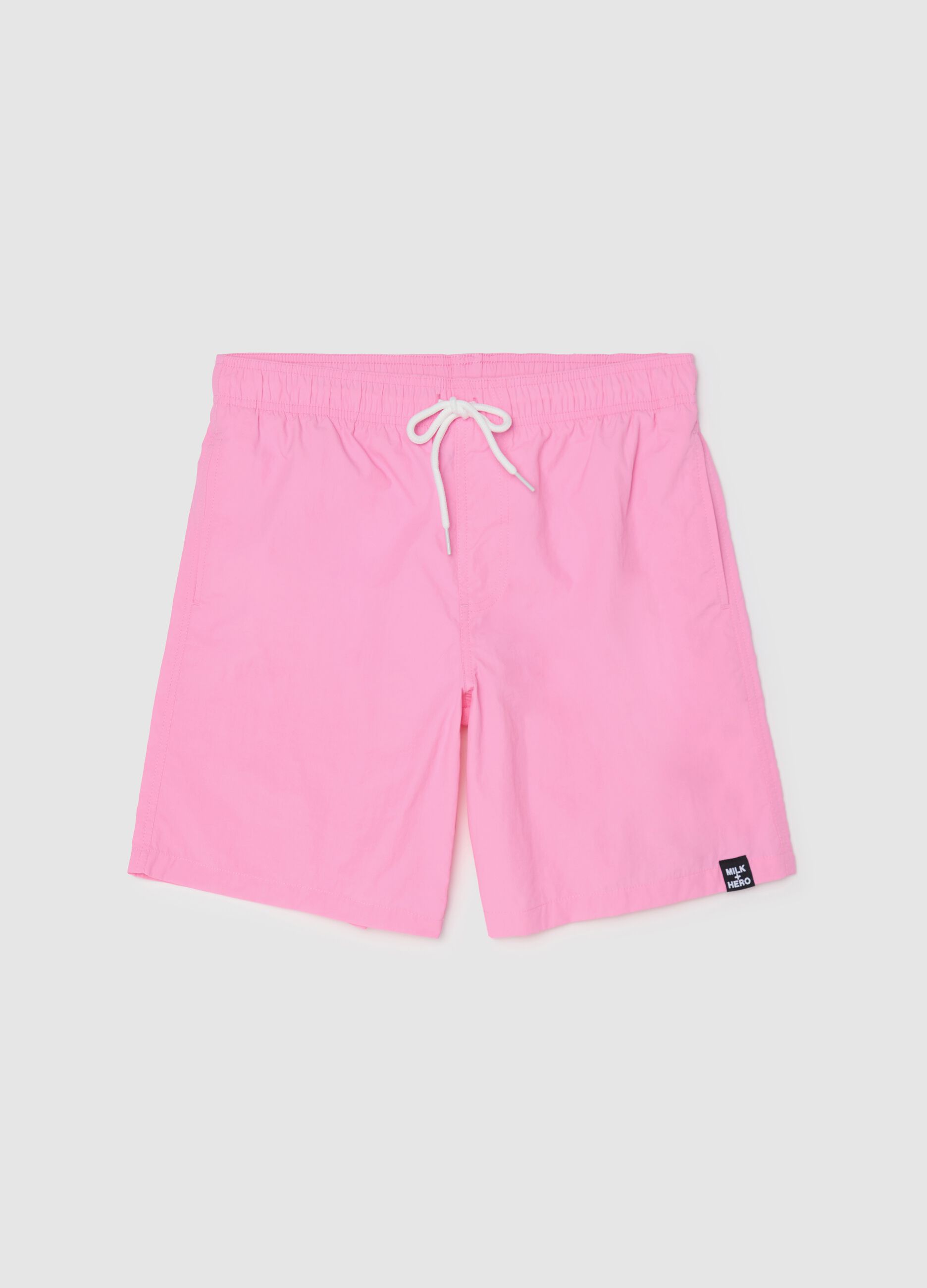 Pink Milk+Hero Fabric Blend Beach Shorts