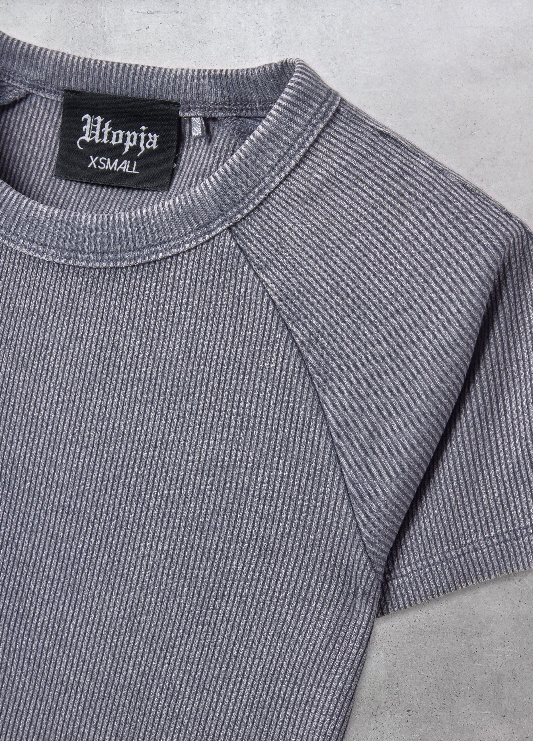 Ribbed Perfect T-shirt Vintage Grey