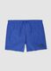 Blue swim shorts with elasticated waistband and drawstring_4