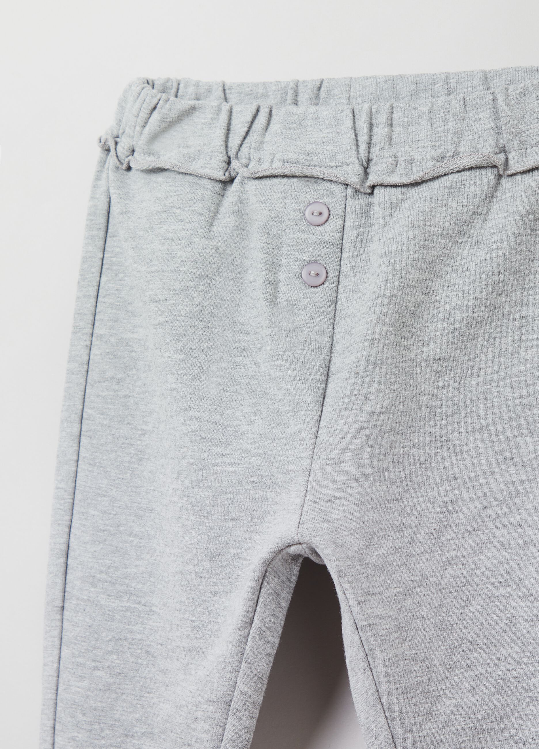 Joggers in French Terry con rouches