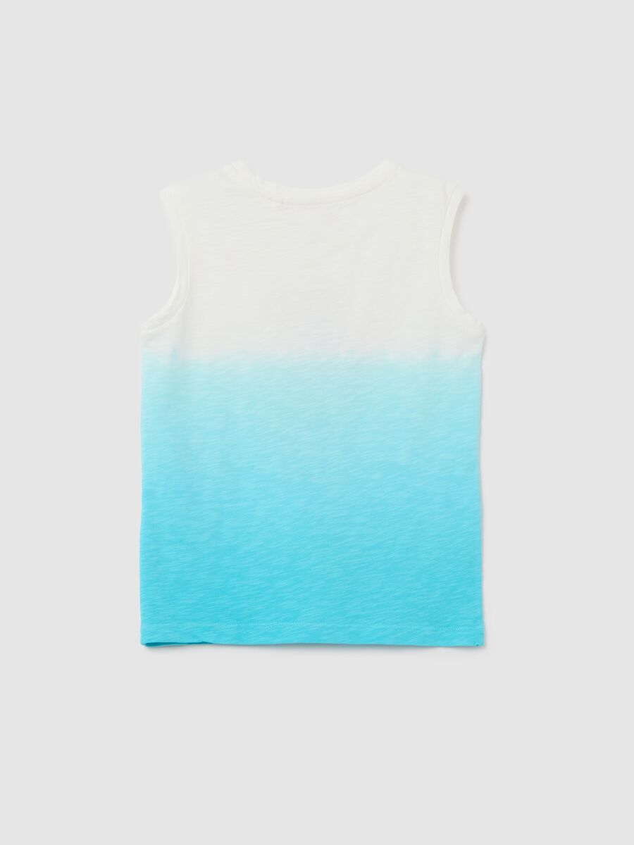 Children's vest in pure multicolour cotton regular fit with print_1