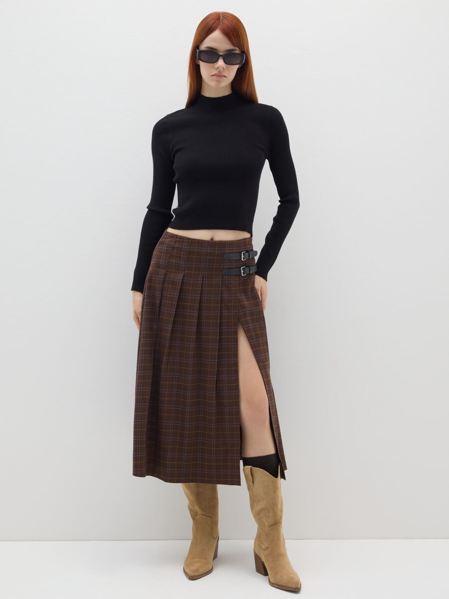 Maglione a collo alto nero_1