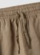 Beige cotton-linen blend pyjama shorts, regular fit_1