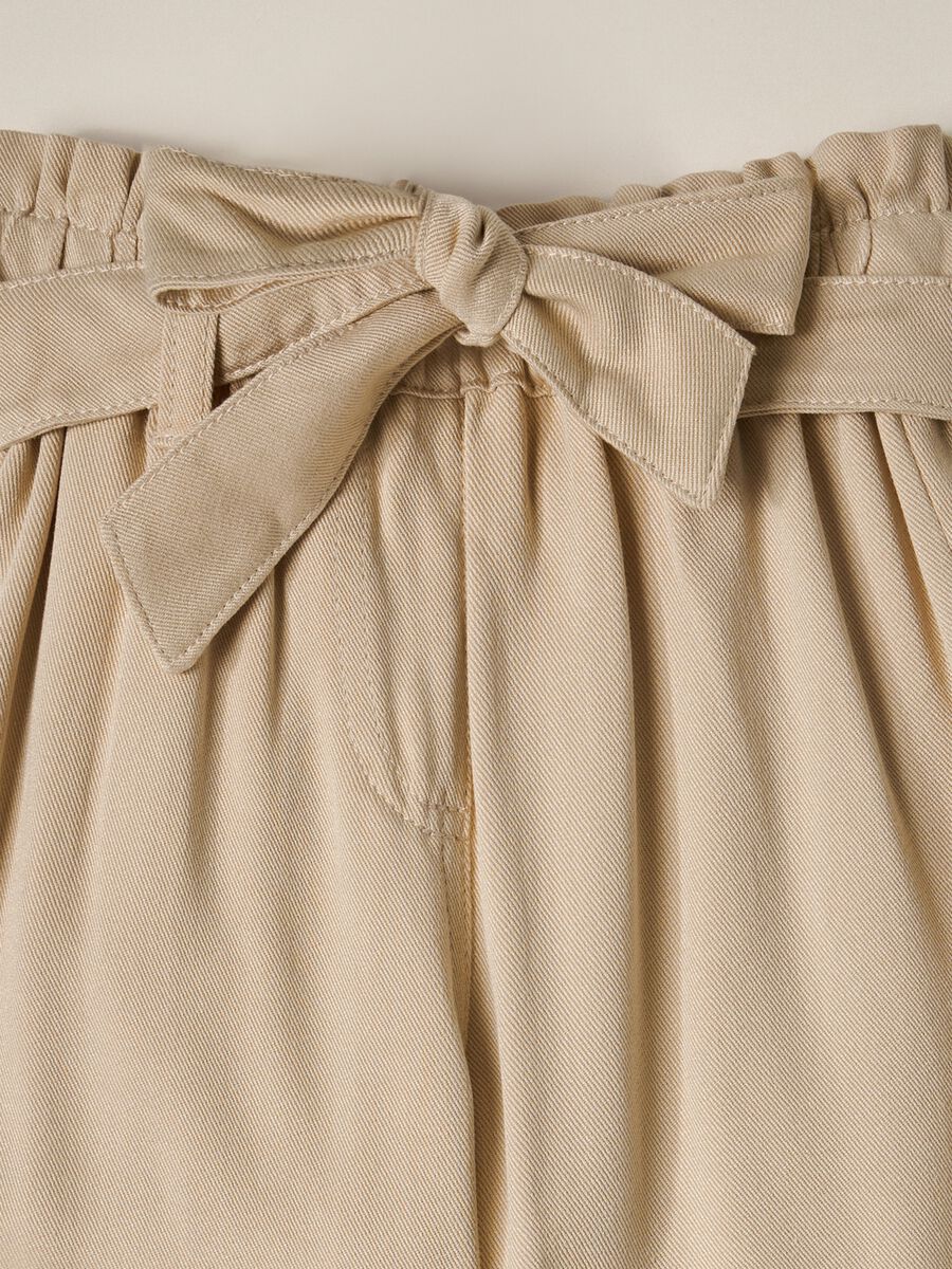 IANA Baby Girl Pure Viscose Twill Trousers_2