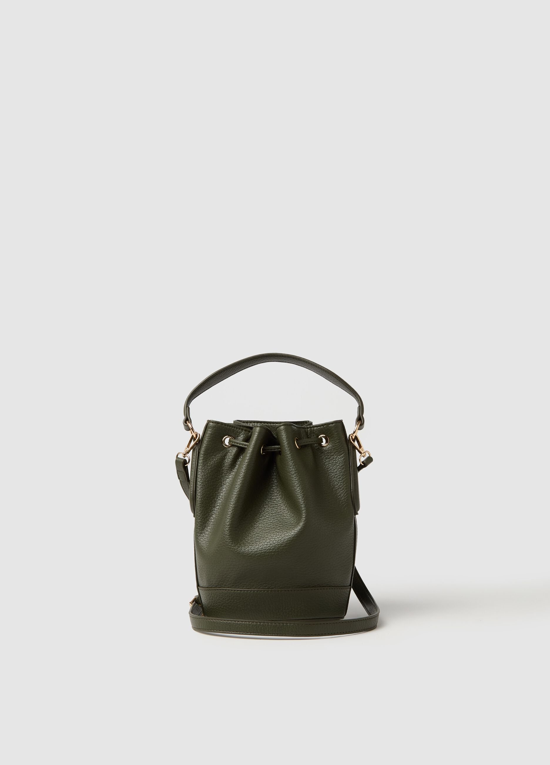 Bucket bag with shoulder strap