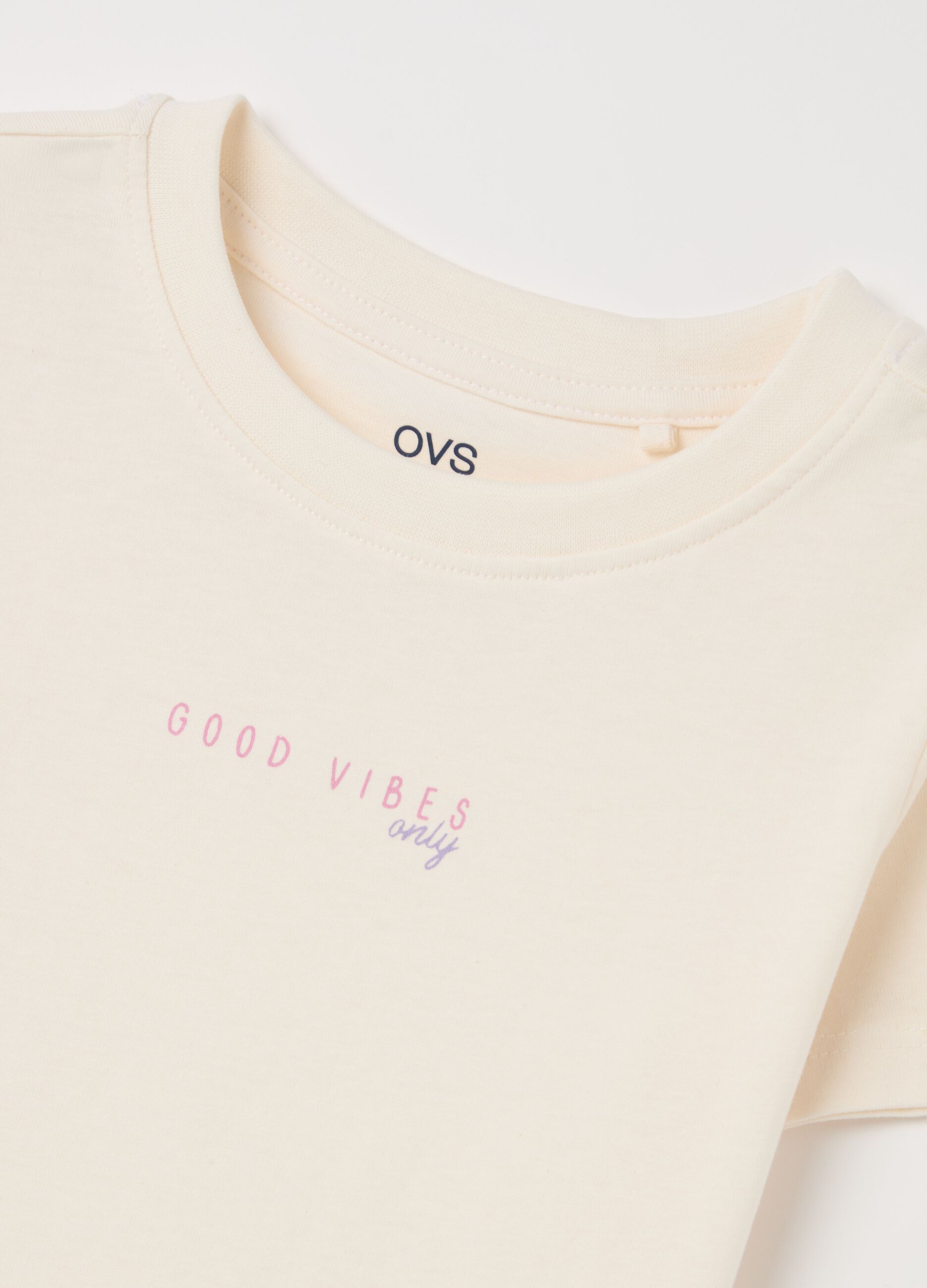 Cotton T-shirt with print