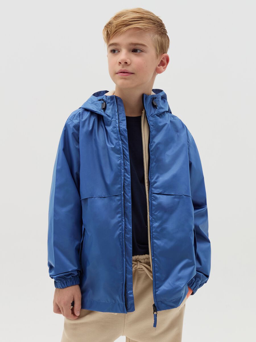 Essential waterproof jacket with hood_0