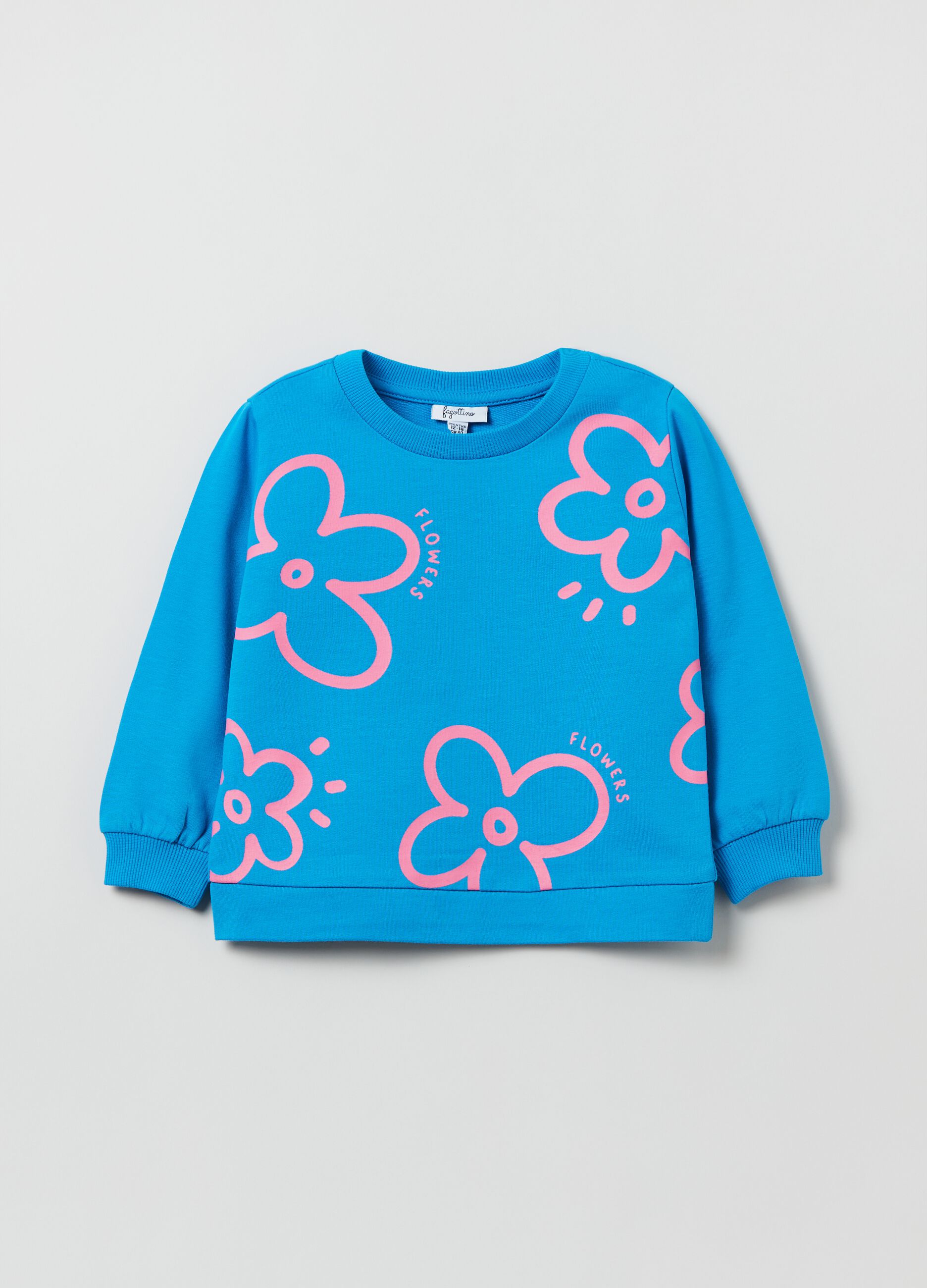 Felpa in French Terry con stampa