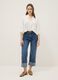 White long-sleeve regular-fit shirt with band collar_0