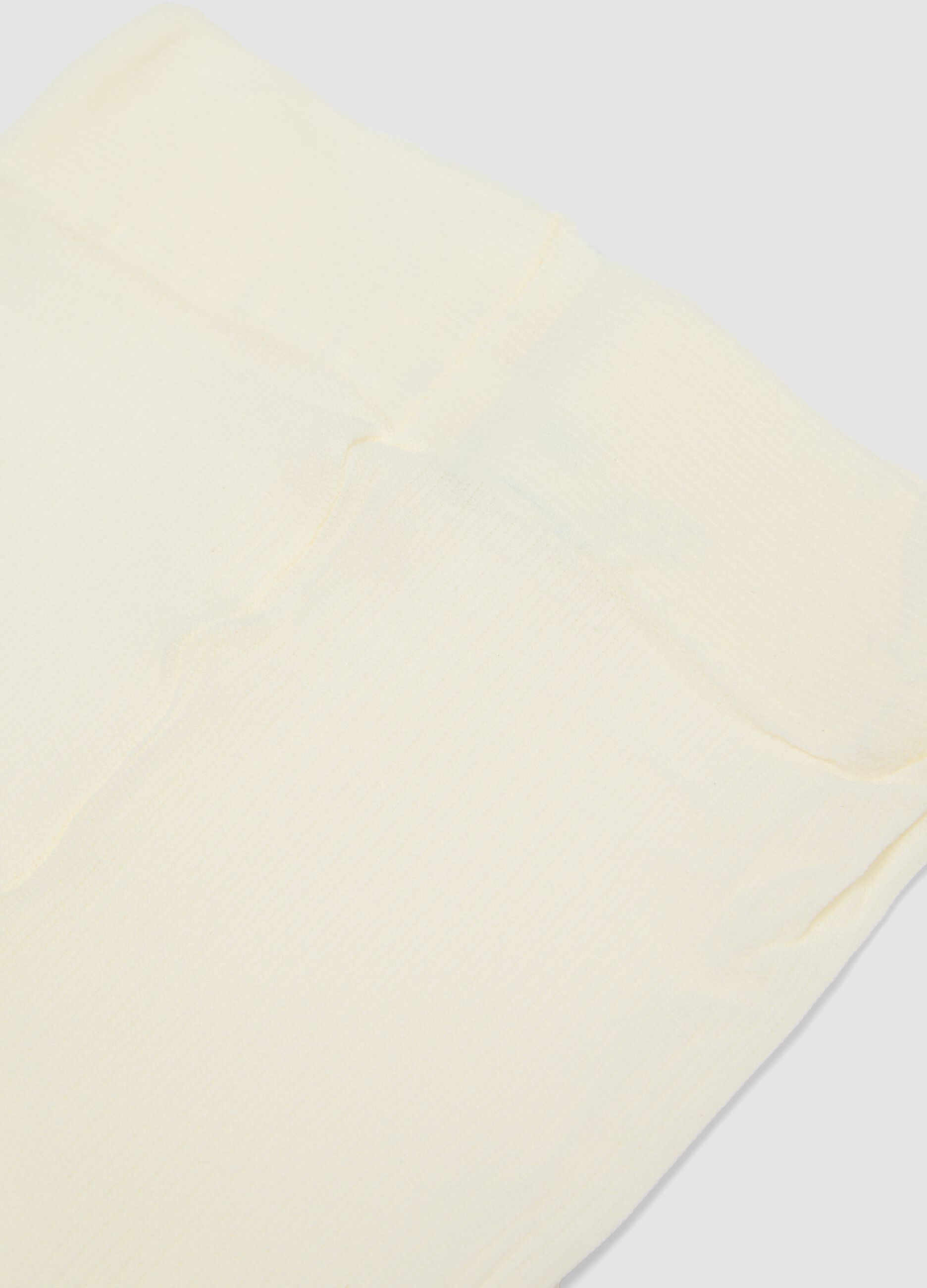 White stretchy tights