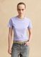 Purple short-sleeved cotton blend T-shirt regular fit_2
