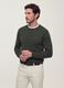 Green crew-neck jumper in viscose blend, regular fit_0
