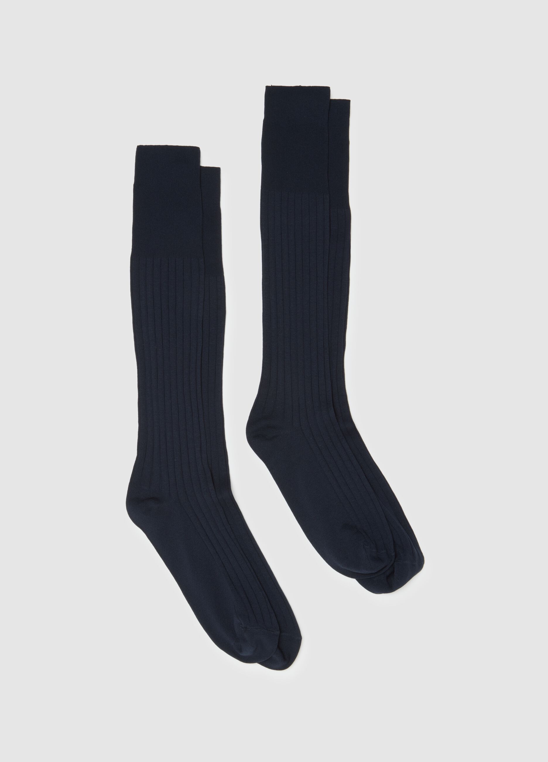 Two-pack blue long socks