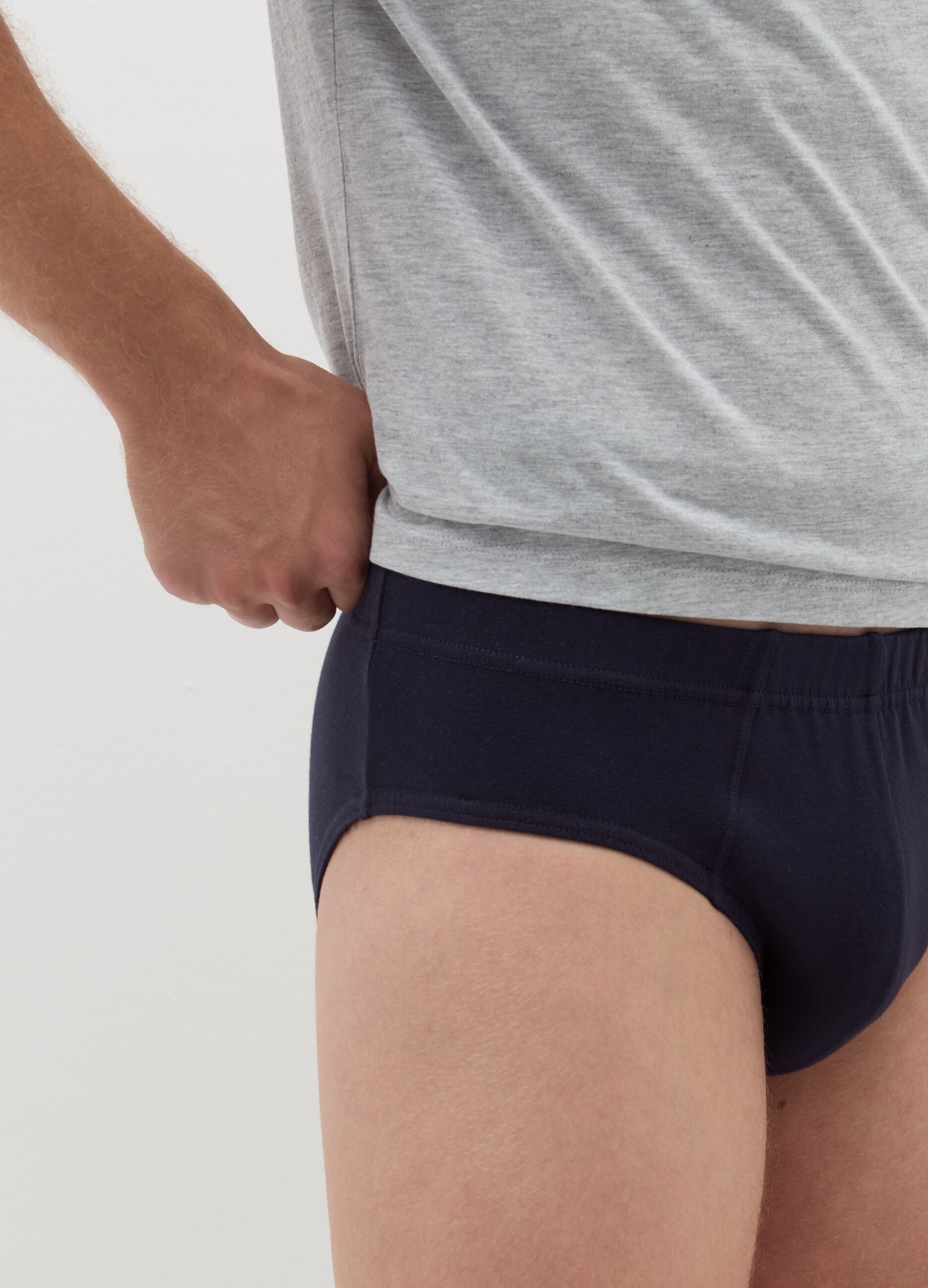 Tripack slip in cotone bio stretch