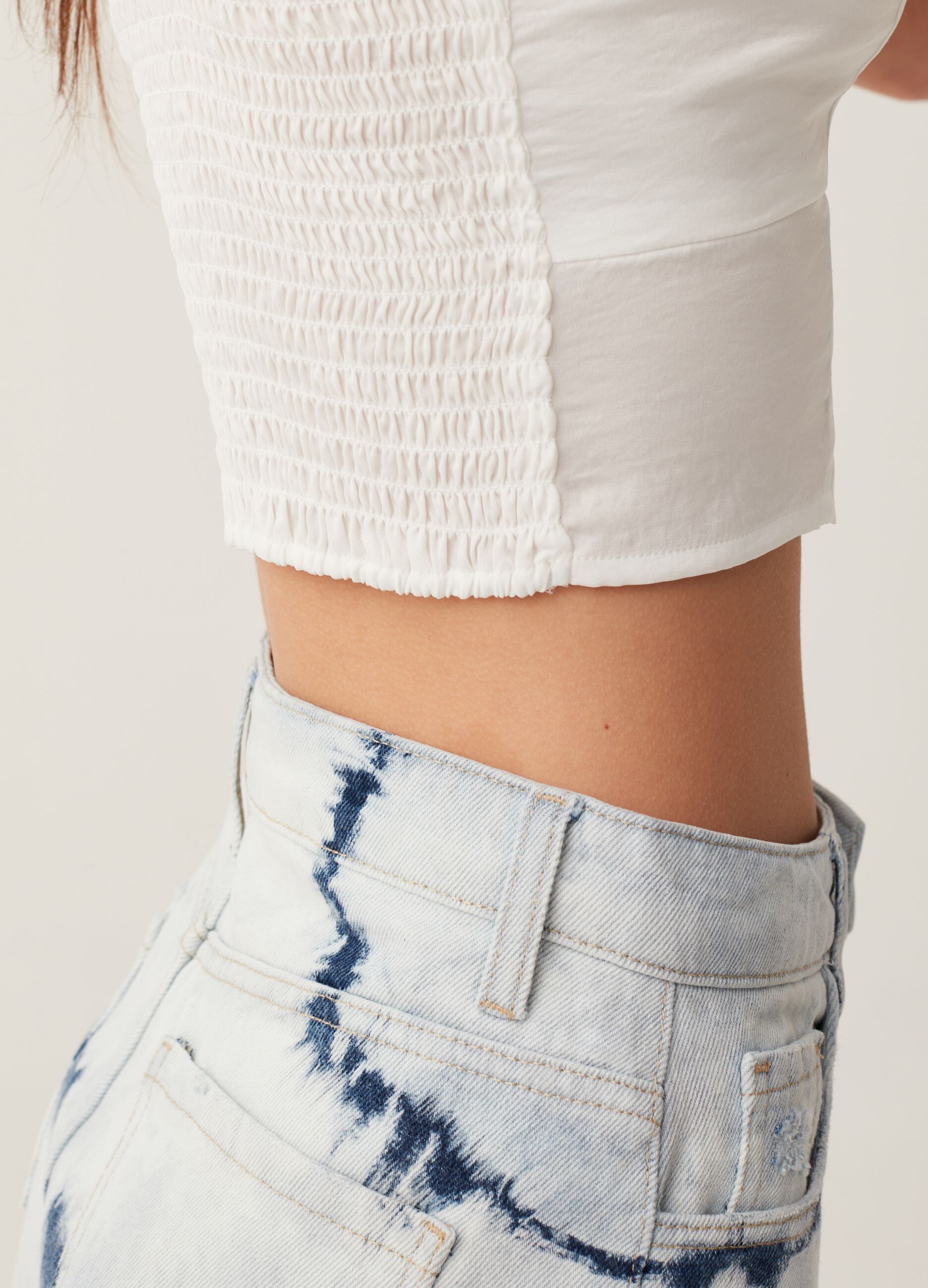 Crop top in satin Baby Angel_3