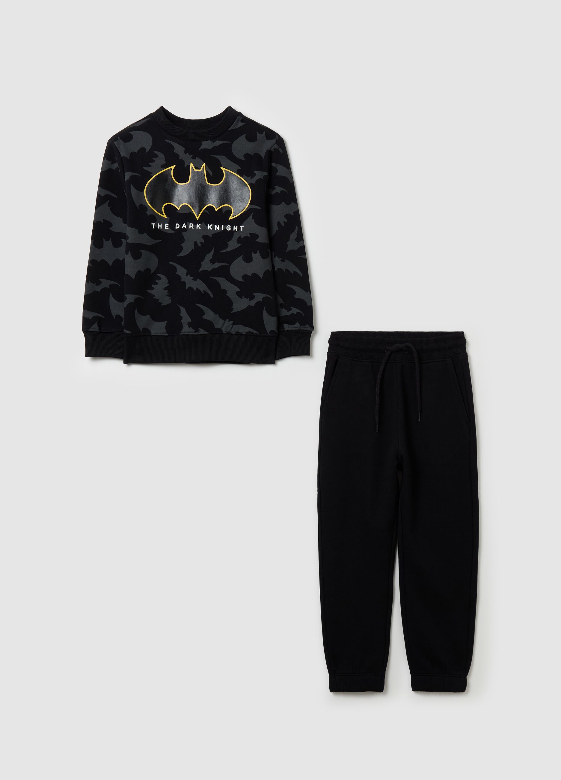 Fleece jogging set with Batman print