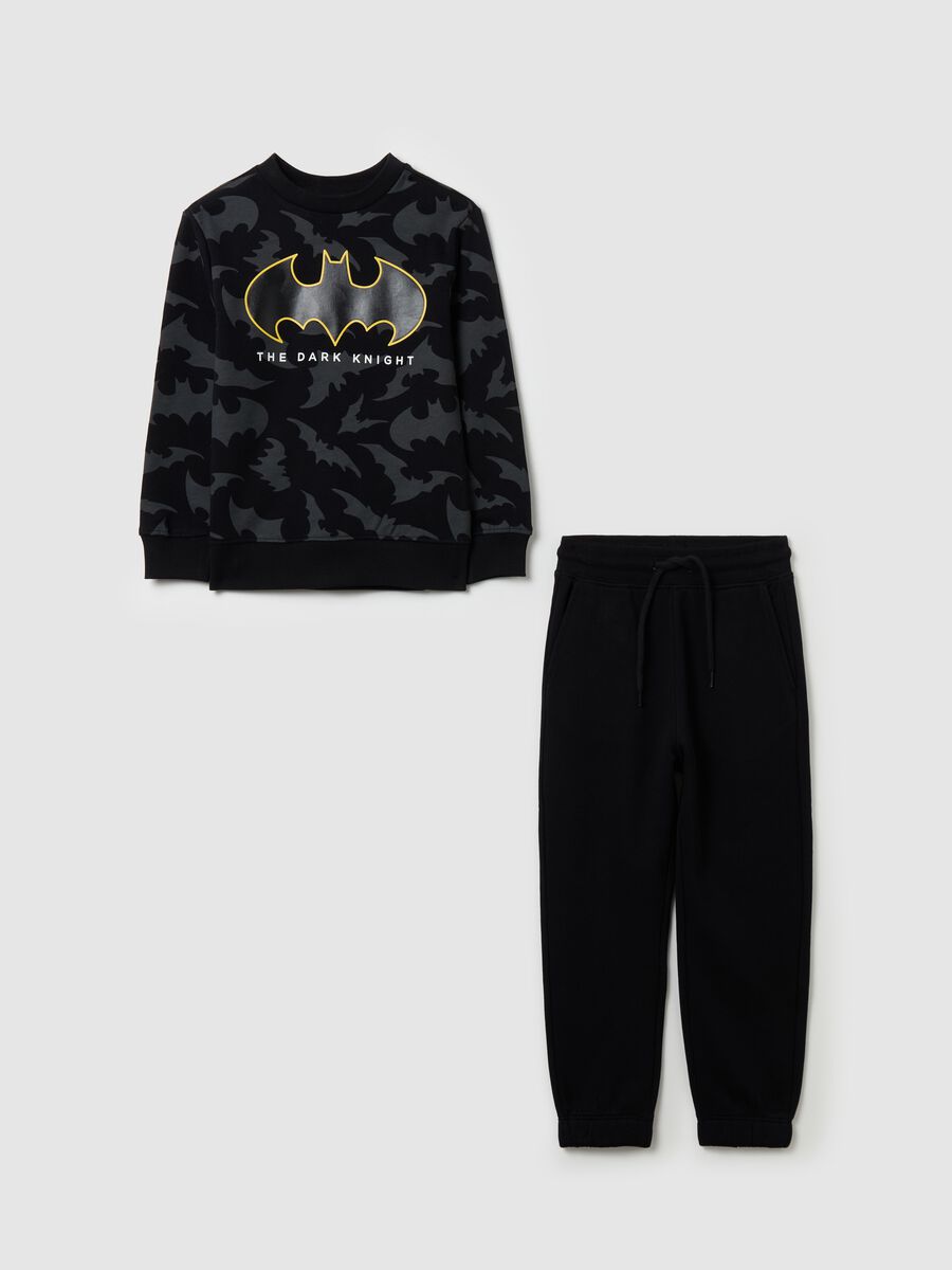 Fleece jogging set with Batman print_0