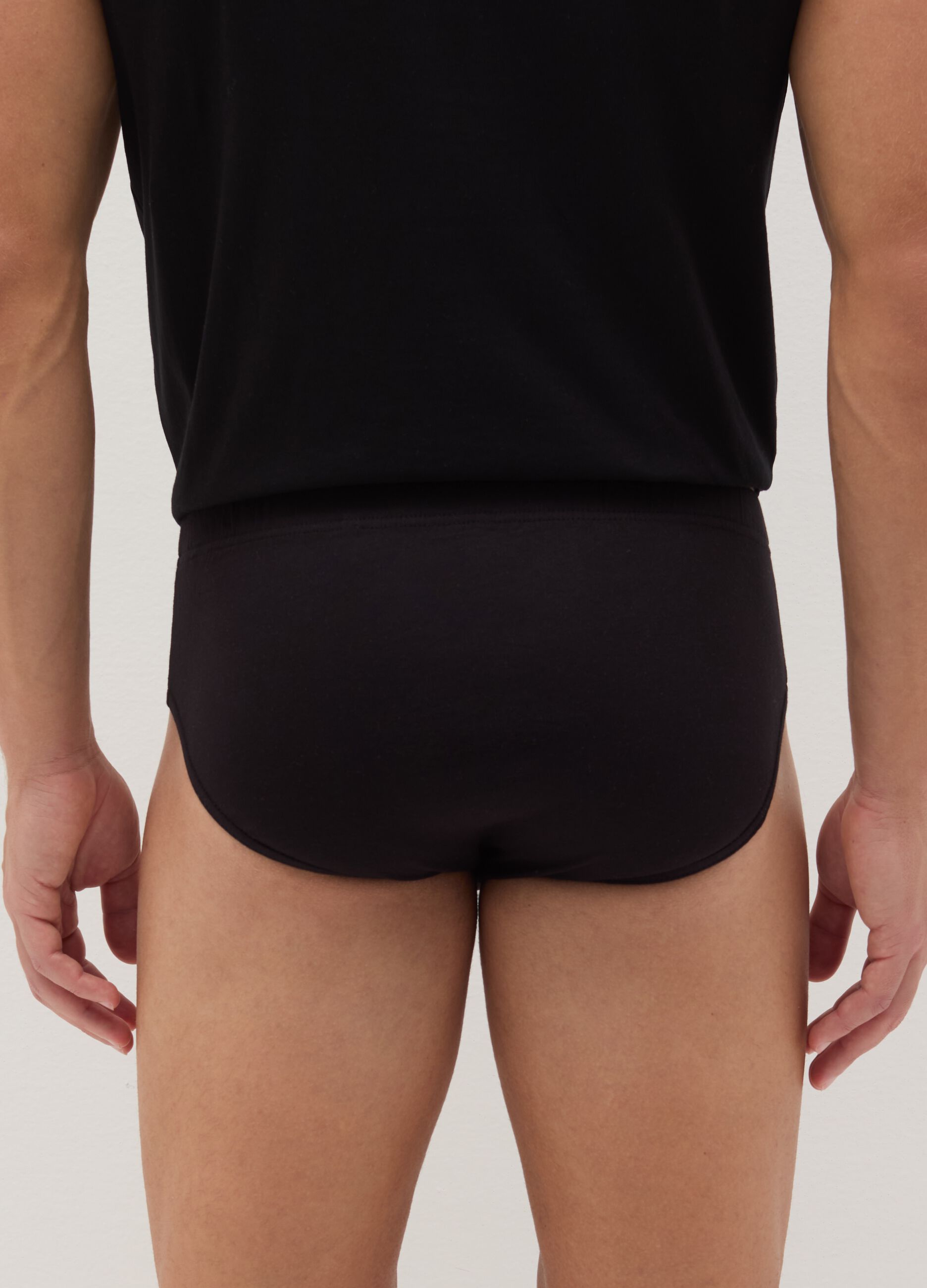 Briefs in stretch cotton