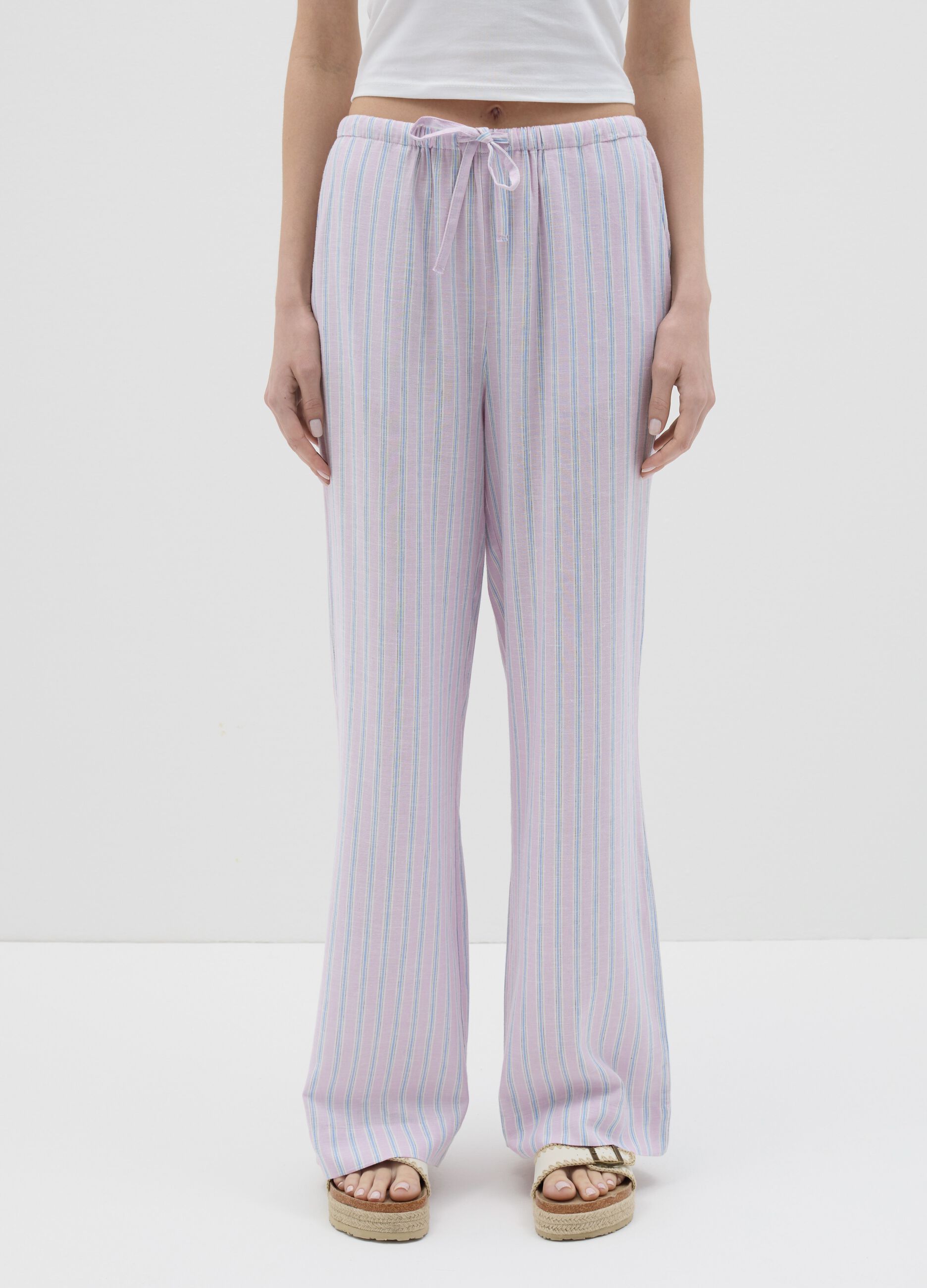 Relaxed-fit trousers with drawstring
