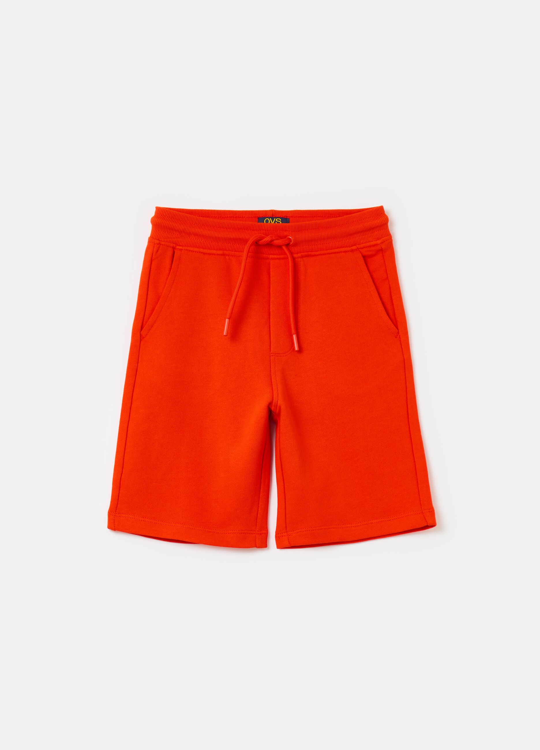 Essential Bermuda shorts in organic cotton fleece