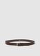 Brown genuine leather belt_0