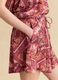 Pink patterned shorts with elasticated waist_3