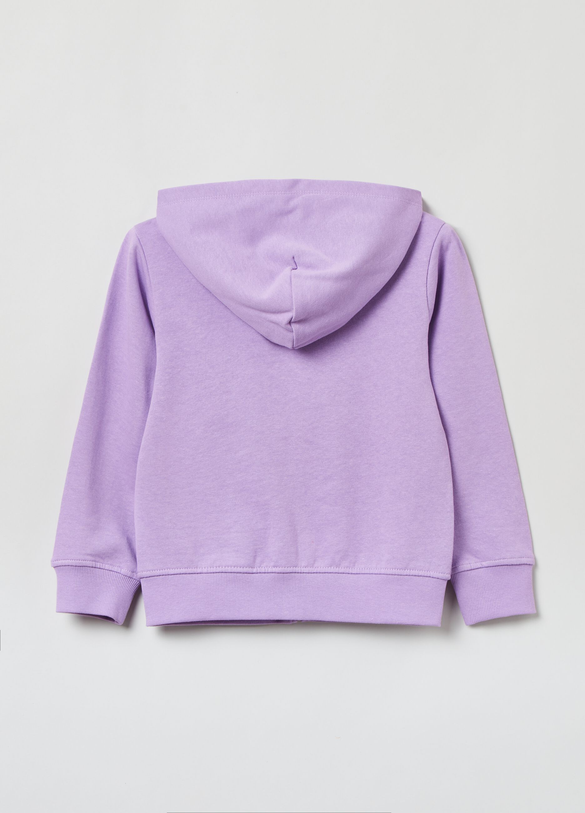 Full-zip in French Terry con cappuccio_1