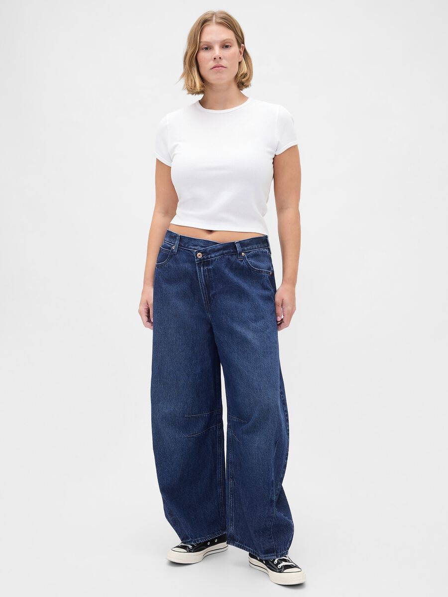 Wide Blue Denim Trousers_0