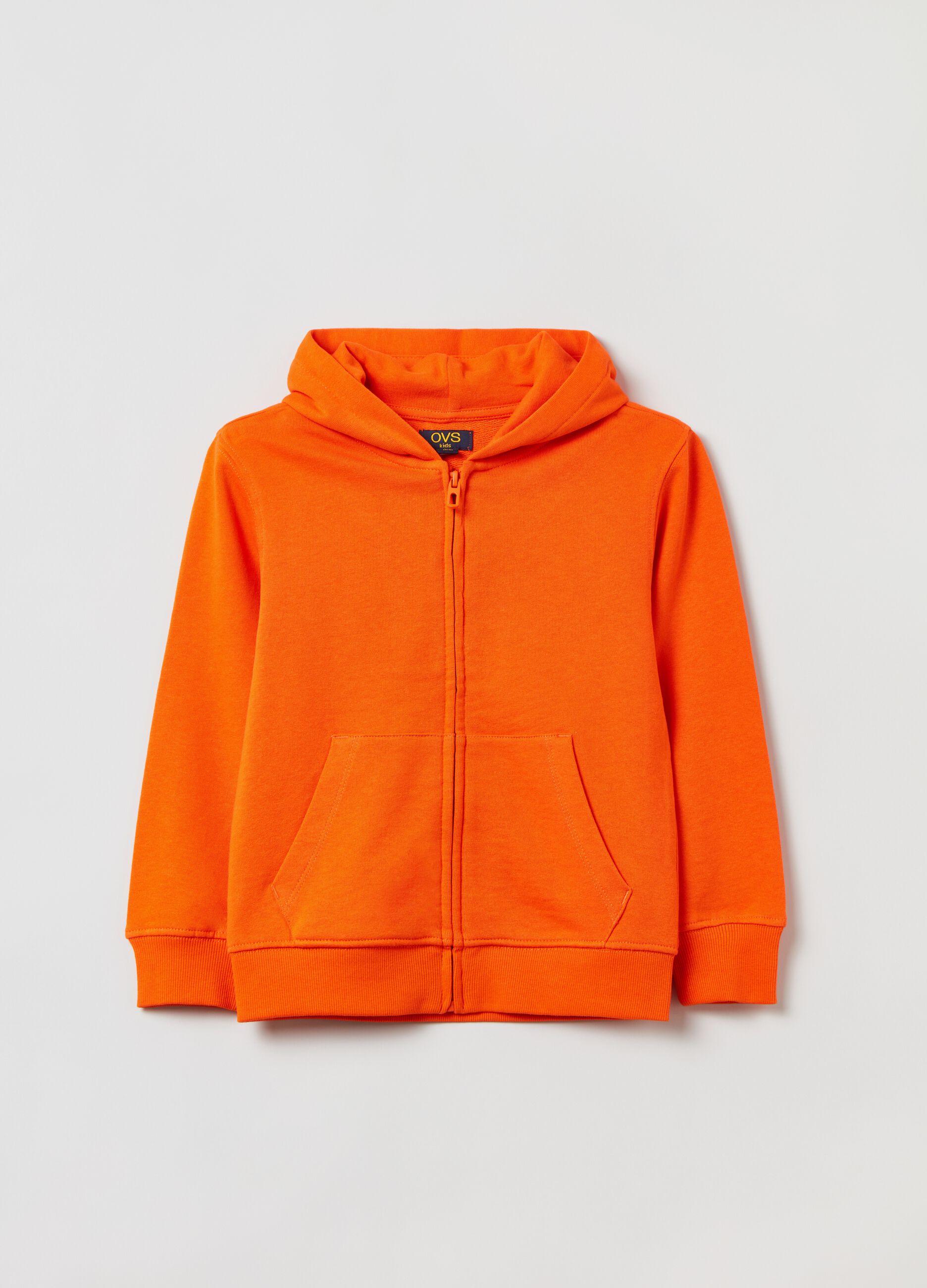 Full-zip in French Terry con cappuccio _0