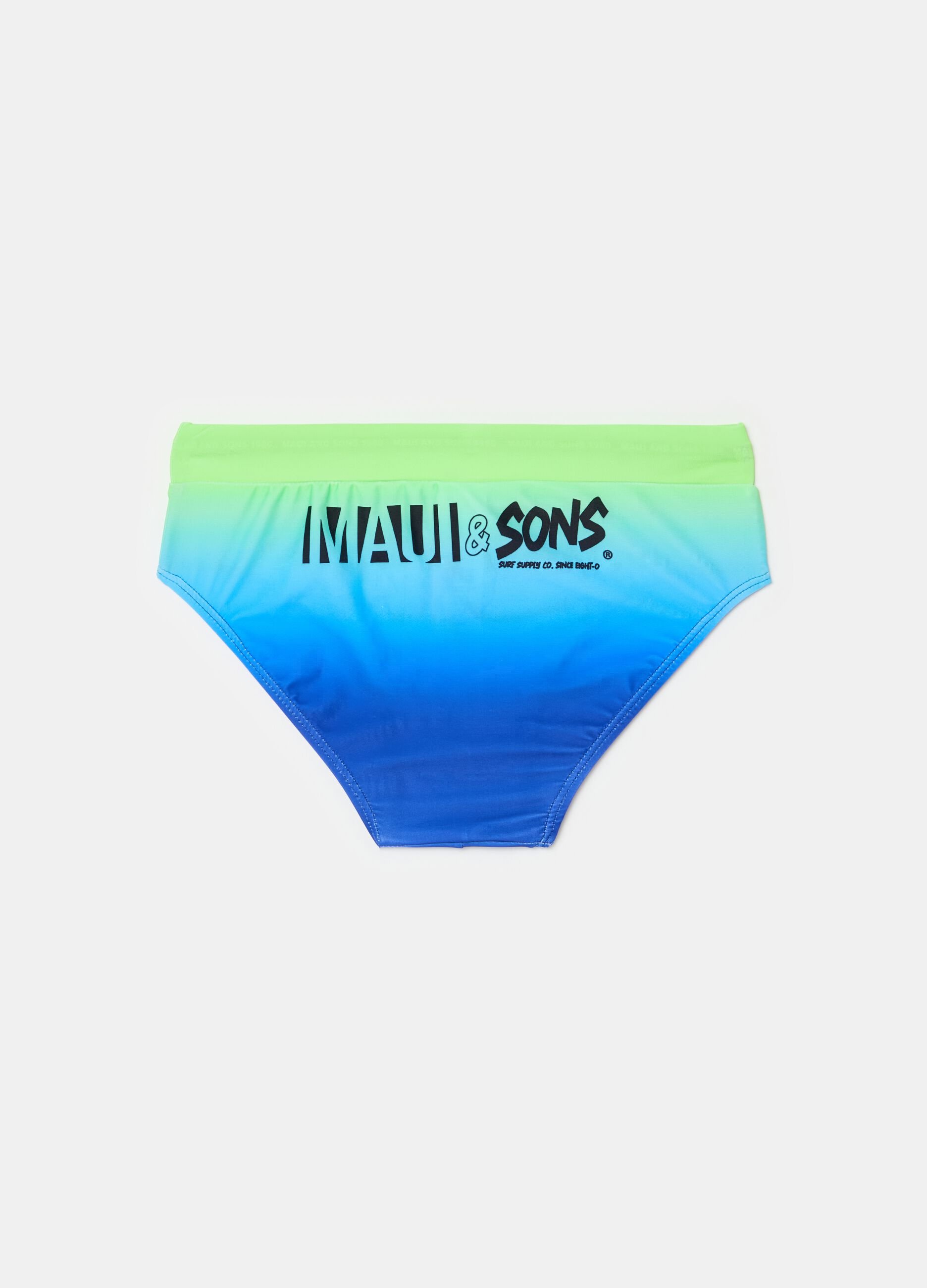 Costume slip degrade con stampa