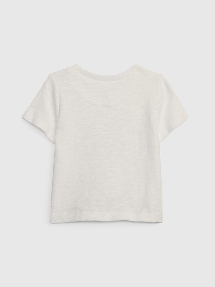 T-shirt in cotone con stampa orsetto_1