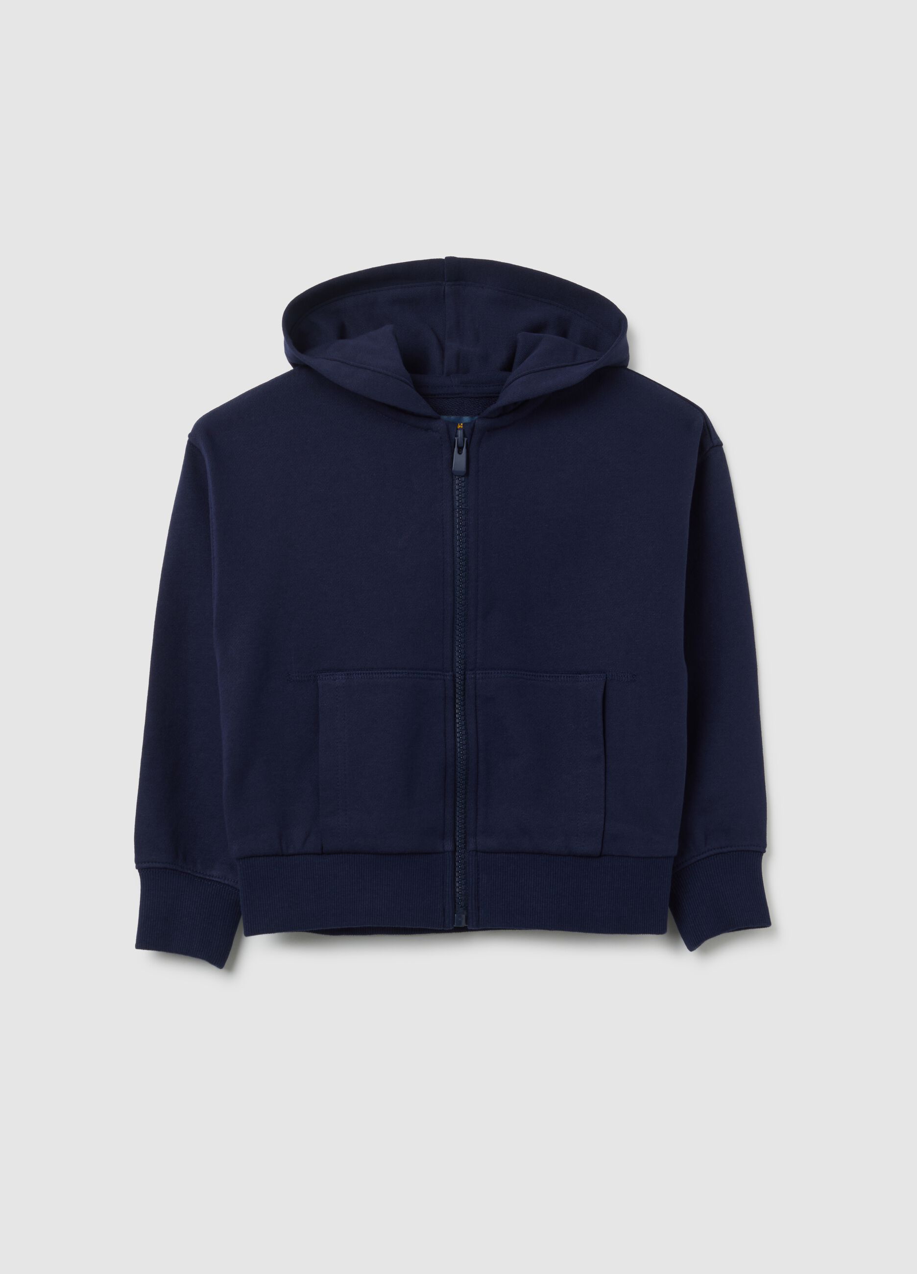 Girl's blue pure cotton sweatshirt regular fit