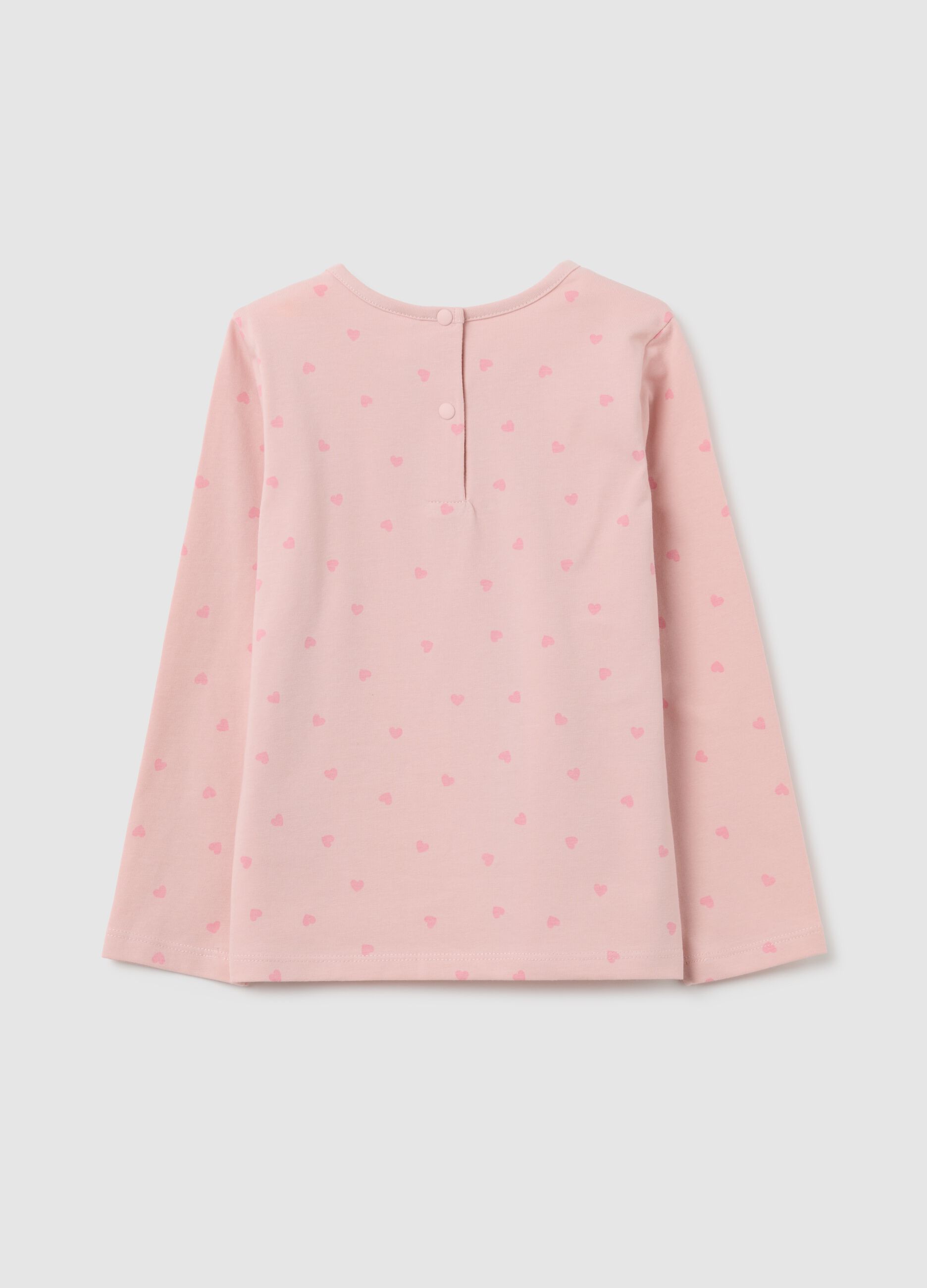 Maglia da neonata in cotone rosa regular fit