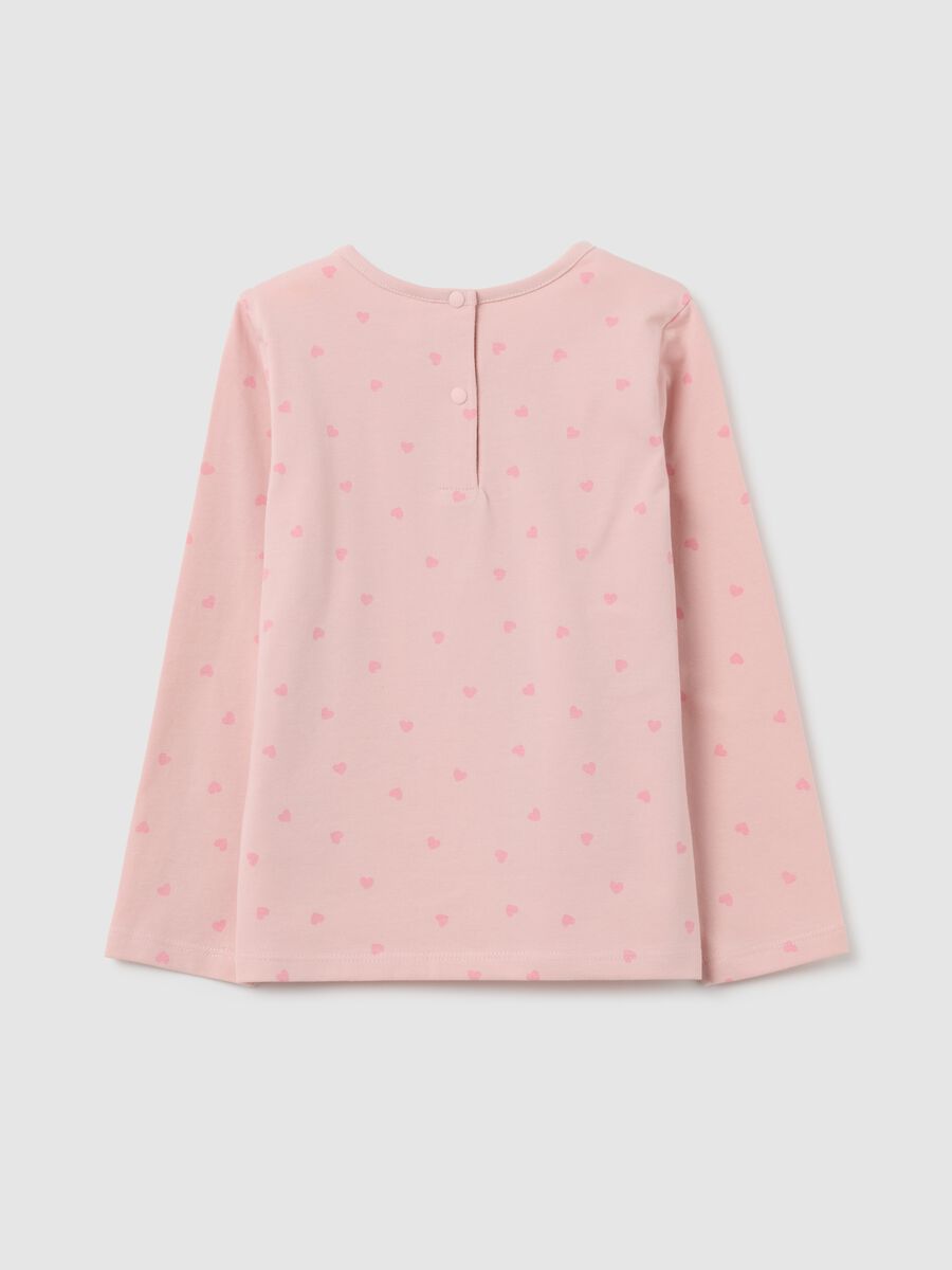 Maglia da neonata in cotone rosa regular fit_1