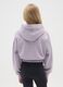 Girls' purple cotton hoodie with regular fit_1