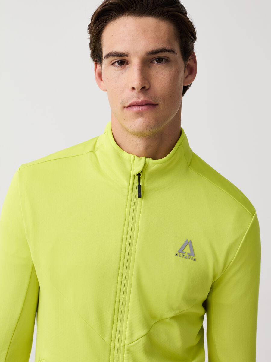 Altavia full-zip sweatshirt with high neck in technical fabric_0