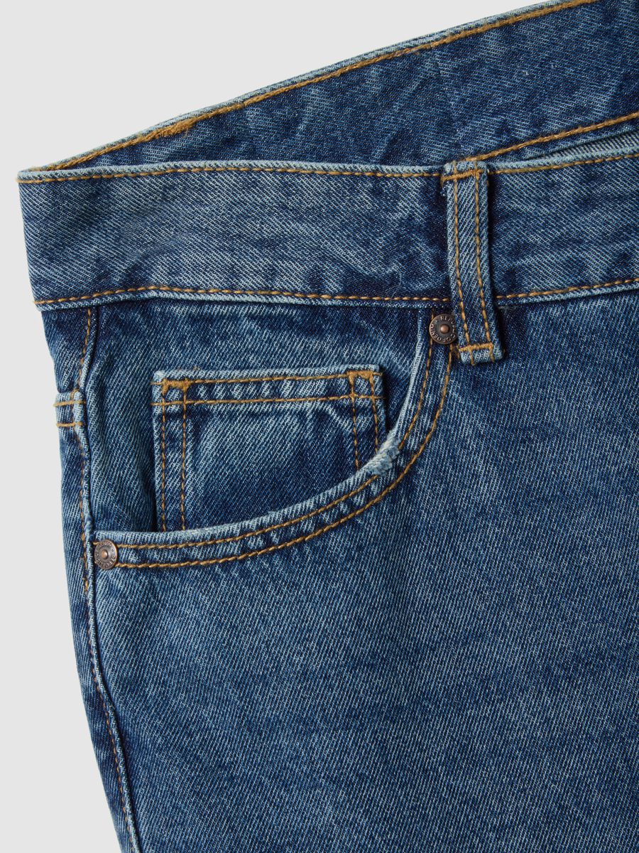 Pure cotton blue relaxed fit jeans_5
