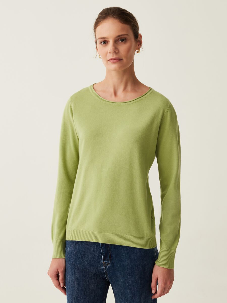 Maglia girocollo a maniche lunghe_1