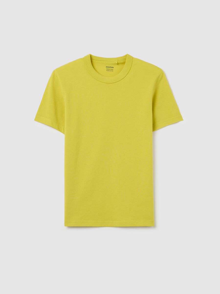 Essential yellow T-shirt in organic cotton_3