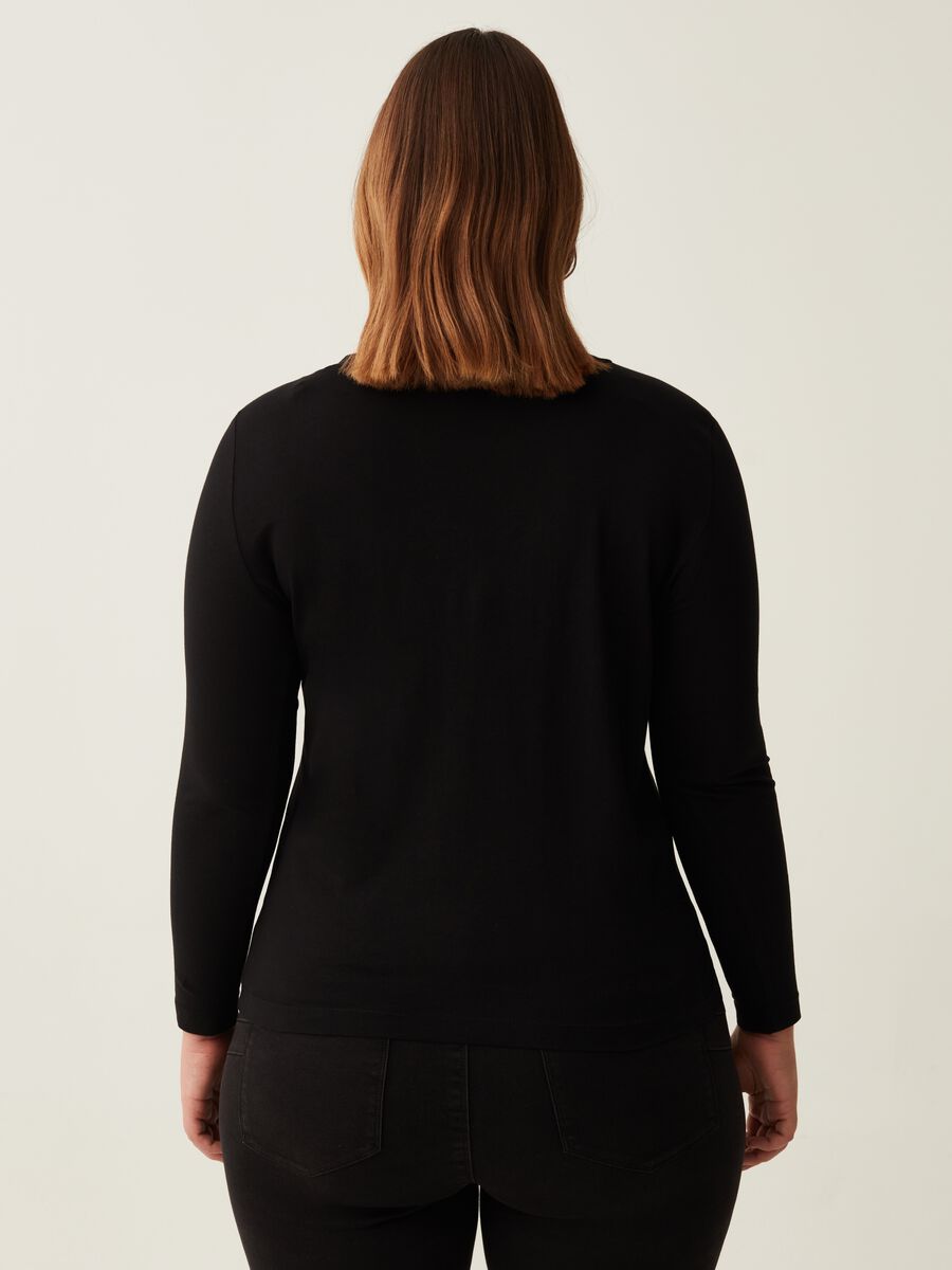 T-shirt con ricamo skyline Curvy_2
