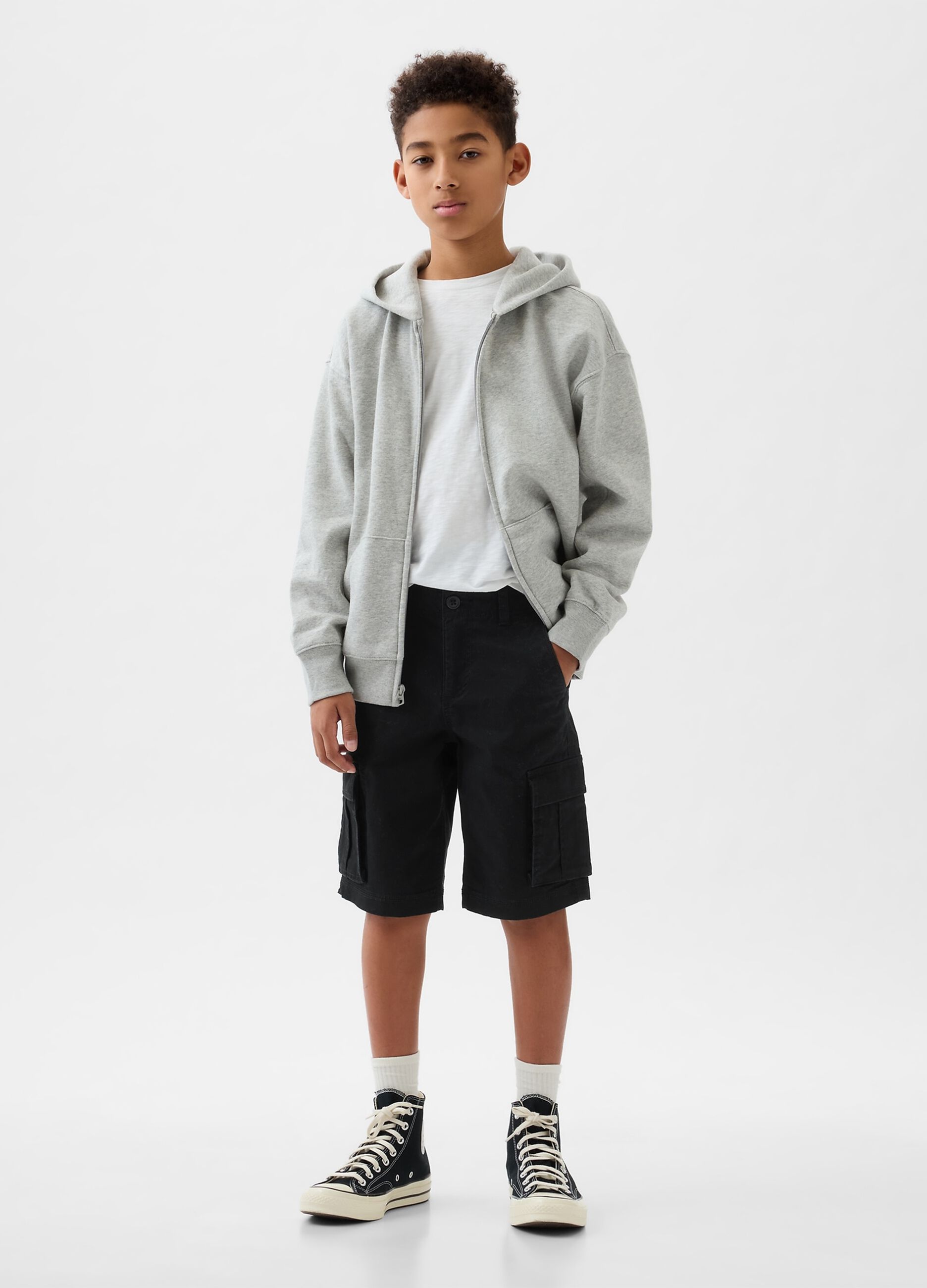 Bermuda cargo in cotone stretch