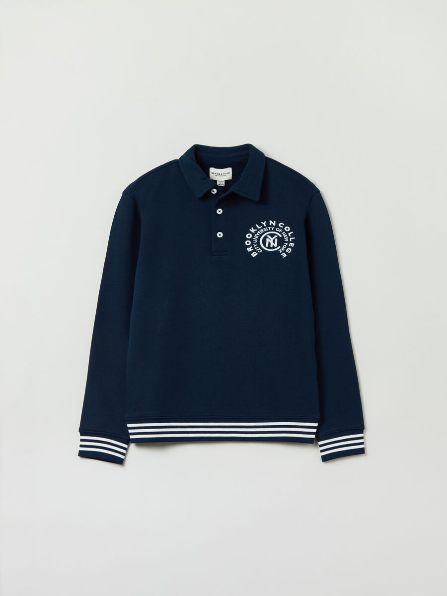 Polo a maniche lunghe con ricamo_0