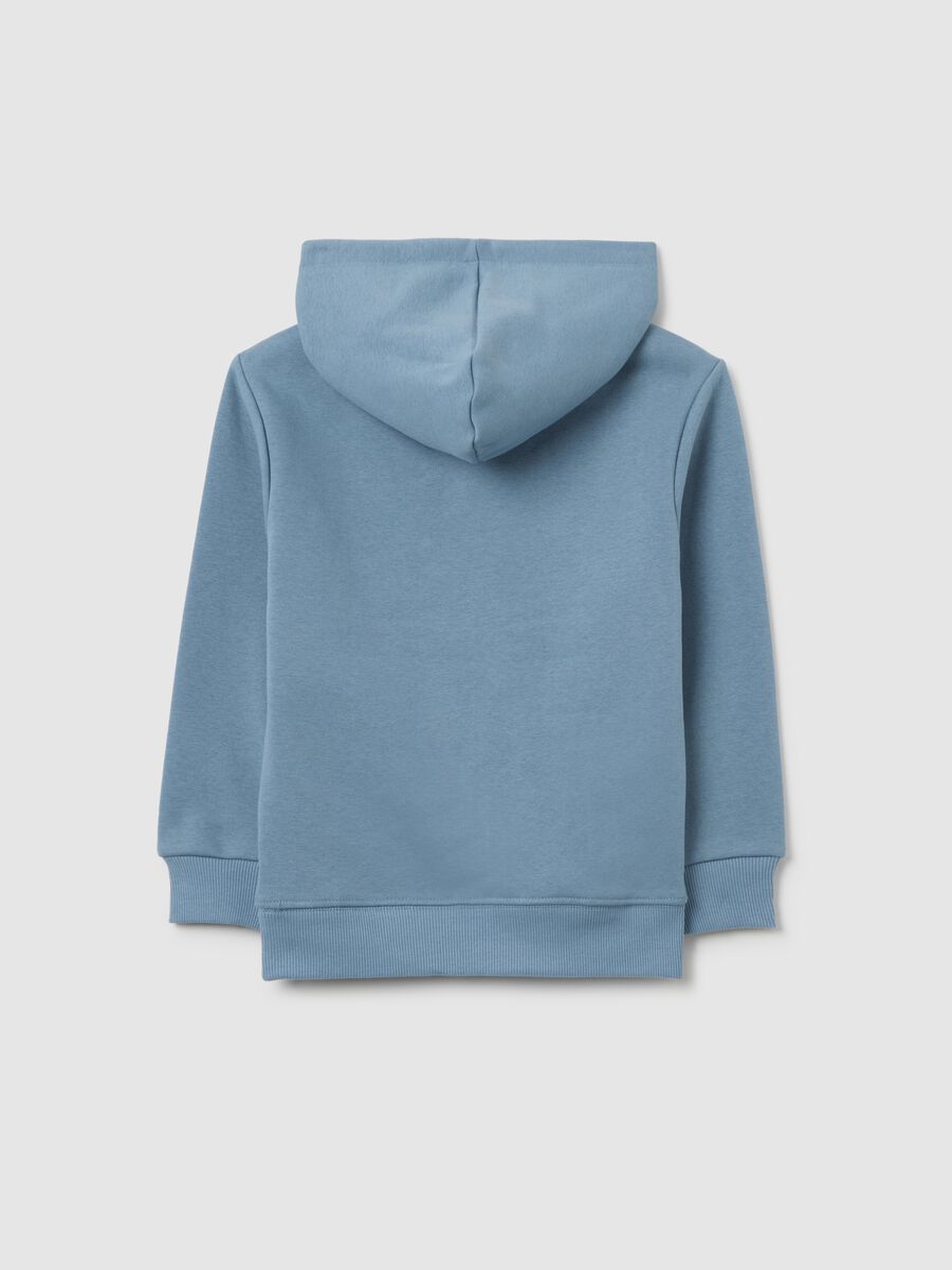 Regular Fit Blue Cotton Blend Kids' Sweatshirt with Snoopy Print_1