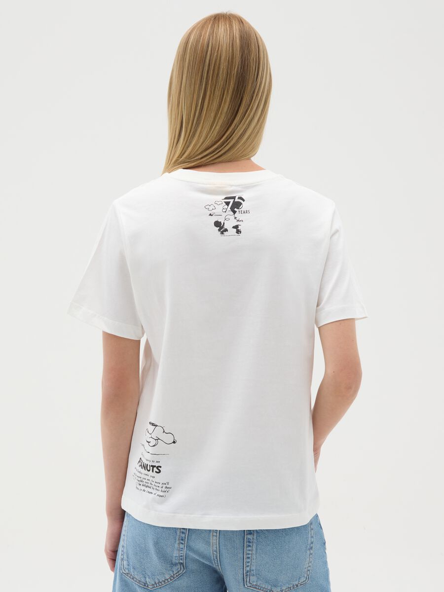 Women's white pure cotton T-shirt regular fit_3