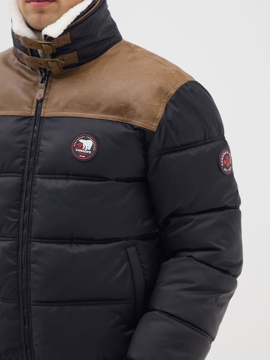 Multicolour padded jacket with zip_3