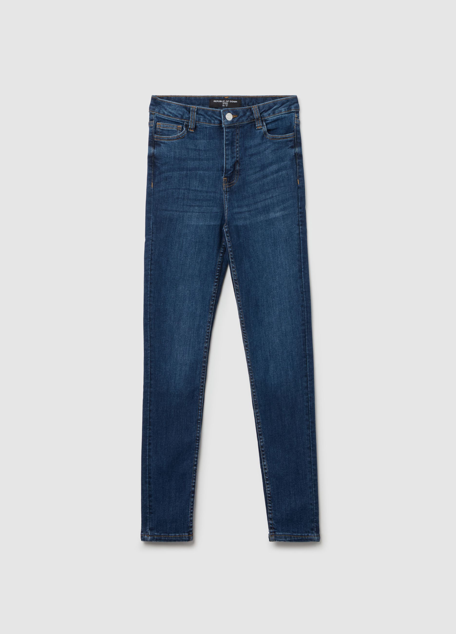 Cropped skinny-fit jeans