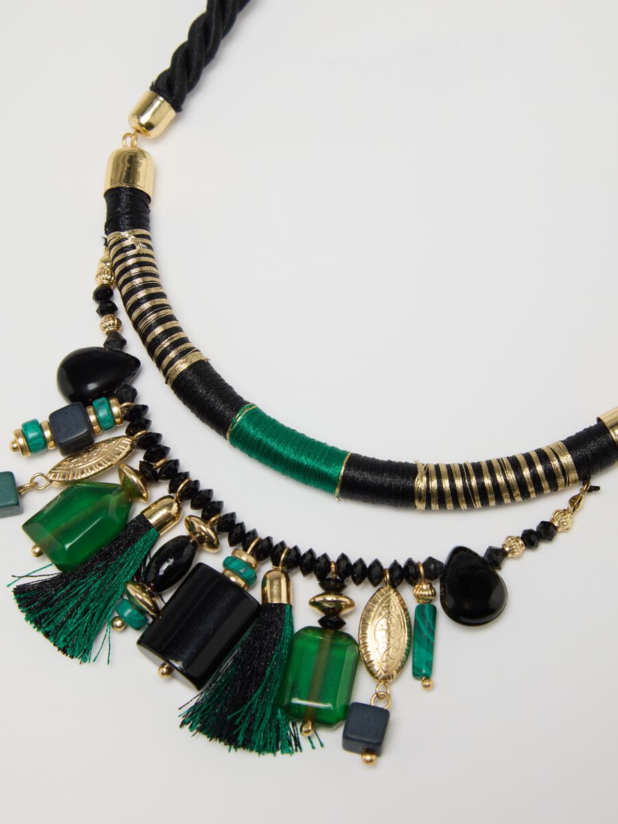 Women's multicolour iron necklace with details_3
