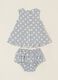 Baby girl&rsquo;s blue polka-dot dress_1
